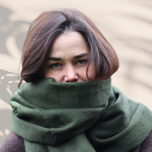 Dames alpaca sjaal voor winteraccessoire