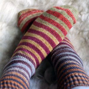 Merino Woll Socks Stripe
