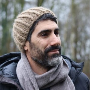 Luxe alpaca wollen herenmuts voor heren, handgemaakt en warm