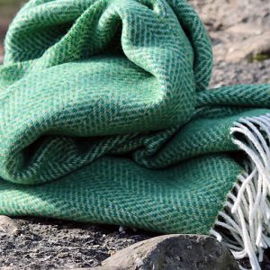 Merino Throw Aqua