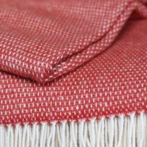 Warm merino wollen deken voor woonkamer interieur