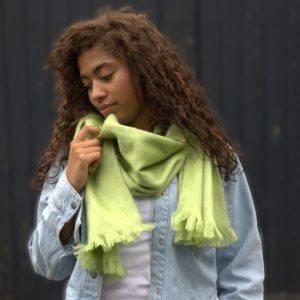 Alpaca Damessjaal Lime